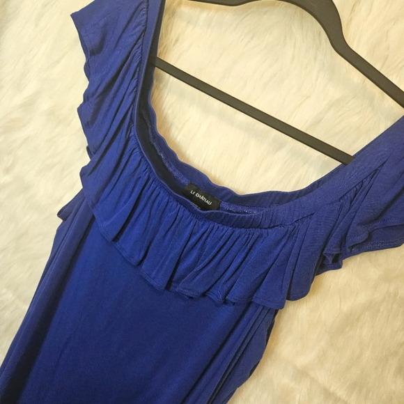 Le Chateau On/Off Shoulder Saphire Top - Picture 3 of 5